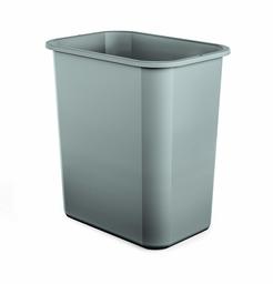 AmazonBasics 7 Gallon Commercial Waste Basket, Grey, 12 pack