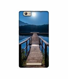 Amazon Brand - Solimo Designer Wooden Beach UV Printed Soft Back Case Mobile Cover for Lava A97