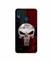 Amazon Brand - Solimo Designer Punisher Skull 3D Printed Hard Back Case Mobile Cover for Huawei Y9 (2019)