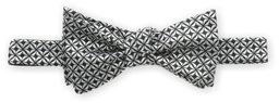 Franklin Tailored Men's Box Formal Bow Tie, Silver