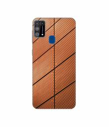 Amazon Brand - Solimo Designer Leather Texture 3D Printed Hard Back Case Mobile Cover for Samsung Galaxy M31