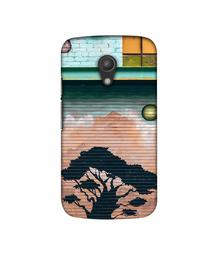 Amazon Brand - Solimo Designer Tree Painting 3D Printed Hard Back Case Mobile Cover for Motorola Moto G 2nd Generation