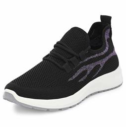 Flavia Women's Black Running Shoes-4 UK (36 EU) (5 US) (FKT/SP020/BLK)