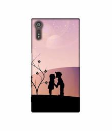 Amazon Brand - Solimo Designer Kiss-ing Couple 3D Printed Hard Back Case Mobile Cover for Sony Xperia XZ Dual