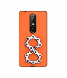 Amazon Brand - Solimo Designer Number Eight 3D Printed Hard Back Case Mobile Cover for Nokia 6.1 Plus