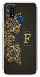 Amazon Brand - Solimo Designer Multicolor Black Pattern Alphabet-F Printed Soft Back Case Mobile Cover for Samsung Galaxy M31