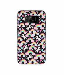 Amazon Brand - Solimo Designer Unicorn Texture 3D Printed Hard Back Case Mobile Cover for Samsung Galaxy S8 Plus