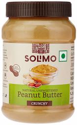 Amazon Brand - Solimo Natural Unsweetened Peanut Butter , Crunchy , 1 kg