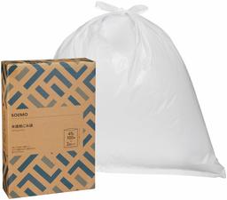 SOLIMO Trash Bags, Translucent 15.3 gal (45 L), 100 Sheets x 2 Packs (200 Pieces)