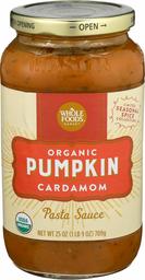 WHOLE FOODS MARKET Organic Pumpkin Cardamom Pasta Sauce, 25 OZ