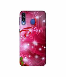 Amazon Brand - Solimo Designer Love 3D Printed Hard Back Case Mobile Cover for Samsung Galaxy M21