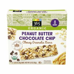 365 Everyday Value, Organic Chewy Granola Bar, Chocolate Chip, 8 ct