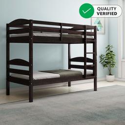 Amazon Brand - Solimo Spectra Solid Wood Bunk Bed (Wenge Finish)