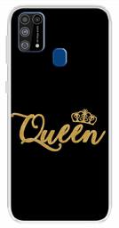 Amazon Brand - Solimo Designer Multicolor Queen Printed Soft Back Case Mobile Cover for Samsung Galaxy M31