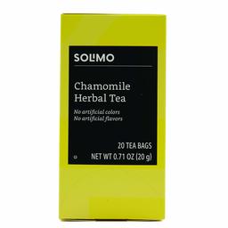 Amazon Brand - Solimo Chamomile Herbal Tea Bags, 20 Count