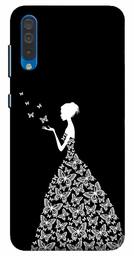 Amazon Brand - Solimo Designer Girl Design 3D Printed Hard Back Case Mobile Cover for Samsung Galaxy A50