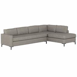 Amazon Brand – Rivet Edgewest Low Back Modern Right L-Sectional, 116