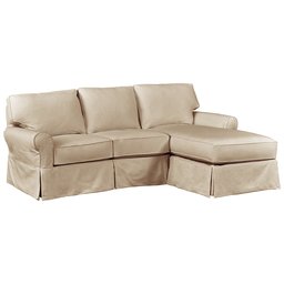 Amazon Brand – Stone & Beam Carrigan Modern Chaise Sofa Couch with Slipcover, 95