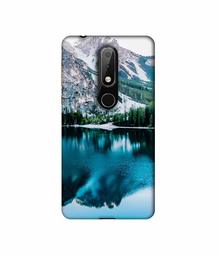 Amazon Brand - Solimo Designer Lake Mountain 3D Printed Hard Back Case Mobile Cover for Nokia 6.1 Plus