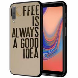 Amazon Brand - Solimo Designer Coffee Printed Hard Back Case Mobile Cover for Samsung Galaxy A7 (2018) (D1240)