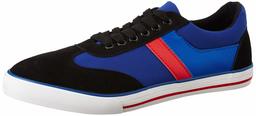 Amazon Brand - Symbol Men's Blue/Black Canvas Sneakers-7 UK (41 EU) (8 US) (AZ-YS-402)