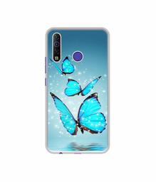 Amazon Brand - Solimo Designer Flying Butterflies UV Printed Soft Back Case Mobile Cover for Tecno Camon 12 Air