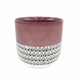 Amazon Brand – Stone & Beam Mid-Century Patterned Planter, 10.53