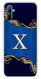 Amazon Brand - Solimo Designer Multicolor Blue Pattern Alphabet-X Printed Soft Back Case Mobile Cover for Realme C3