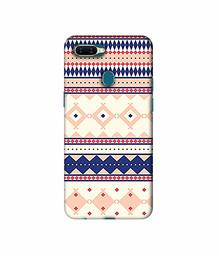 Amazon Brand - Solimo Designer Multi Shape Patterns 3D Printed Hard Back Case Mobile Cover for Oppo A7