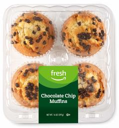 Fresh Brand – Chocolate Chip Muffins, 14 oz (4 ct)