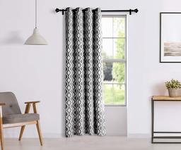 Amazon Brand - Solimo Celesta Door Curtain, 7 feet - Set of 1 (Limestone Grey)