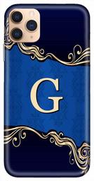 Amazon Brand - Solimo Designer Blue Pattern Alphabet-G 3D Printed Hard Back Case Mobile Cover for Apple iPhone 11 Pro