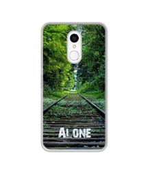 Amazon Brand - Solimo Designer Alone UV Printed Soft Back Case Mobile Cover for Spice V801