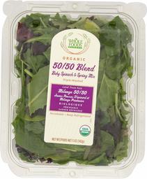 WHOLE FOODS MARKET Organic 50/50 Blend Salad, 5 OZ