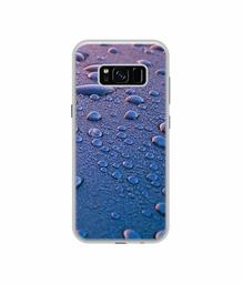 Amazon Brand - Solimo Designer Water Drops UV Printed Soft Back Case Mobile Cover for Samsung Galaxy S8