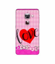 Amazon Brand - Solimo Designer Love Print On Cloth Pattern 3D Printed Hard Back Case Mobile Cover for LeEco Le Max 2