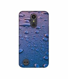 Amazon Brand - Solimo Designer Water Drops UV Printed Soft Back Case Mobile Cover for LG K10 (2017)