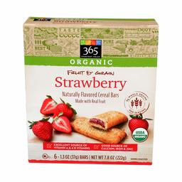 365 Everyday Value, Organic Cereal Bar, Strawberry, 6 ct