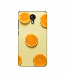 Amazon Brand - Solimo Designer Orange Texture 3D Printed Hard Back Case Mobile Cover for Micromax Canvas Nitro 4G E455