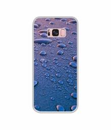 Amazon Brand - Solimo Designer Water Drops UV Printed Soft Back Case Mobile Cover for Samsung Galaxy S8 Plus