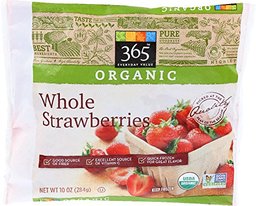 365 Everyday Value, Organic Whole Strawberries, 10 oz (Frozen)