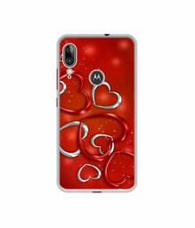 Amazon Brand - Solimo Designer Hearts UV Printed Soft Back Case Mobile Cover for Motorola Moto E6s