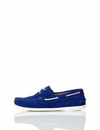 find. Men’s Suede Leather Boat Shoes, Electric blue, 9 UK (43 EU)