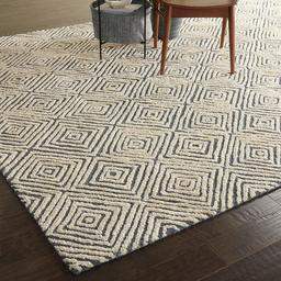 Amazon Brand – Rivet Contemporary Diamond Patterned Area Rug, 10'6