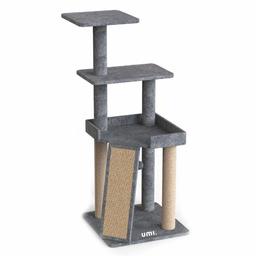 UMI. Cat Tree  Kitten Furniture Pet Palace Platform Medium Grey