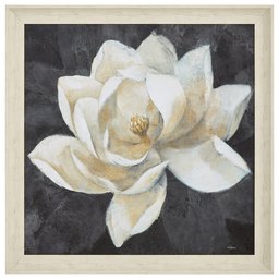 Amazon Brand – Stone & Beam Modern Magnolia Print, White Frame, 40