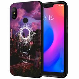 Amazon Brand - Solimo Designer Sun & Moon Printed Hard Back Case Mobile Cover for Xiaomi Redmi 6 Pro (D1286)