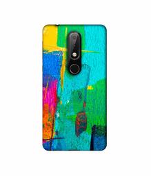 Amazon Brand - Solimo Designer Color Stokes 3D Printed Hard Back Case Mobile Cover for Nokia 6.1 Plus