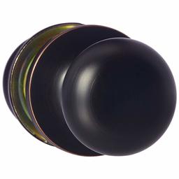 AmazonBasics Closet Door Knob, Round, Oil Rubbed Bronze