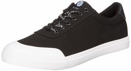 Amazon Brand - Symbol Men's Black Canvas Sneakers-10 UK/India (44 EU) (AZ-YS-390C)